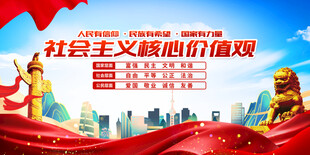 社会主义核心价值观宣传图