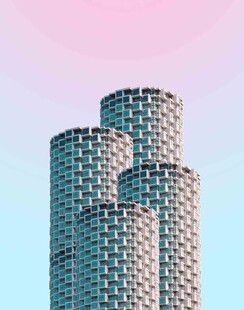 现代几何风格高楼建筑