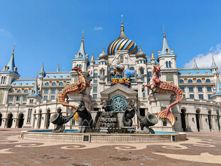 梦幻欧式城堡建筑景观