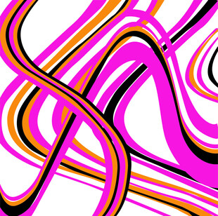 绚丽多彩的抽象线条图案