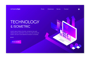 科技美学网页设计概念图