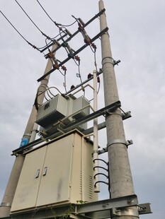 户外电力变压器设施