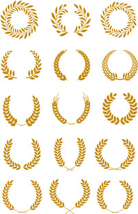 麦穗花边花纹图片素材