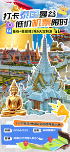 泰国曼谷撕纸海报