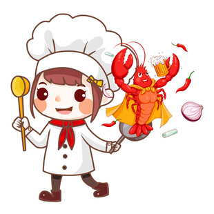 可爱小厨师形象