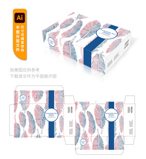 纸巾包装设计模板