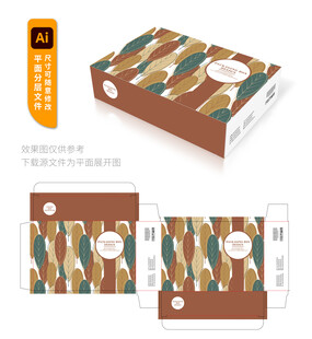 多彩图案包装盒设计