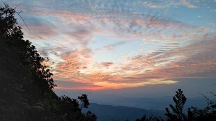 大自然的绚丽晚霞