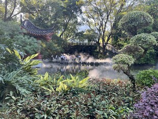 中式园林景观 绿意盎然