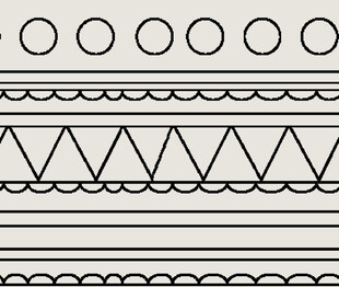 黑白几何线条装饰图案