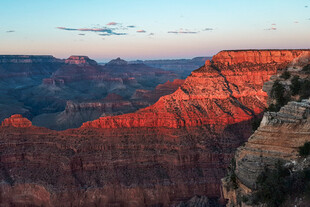 壮丽大峡谷日落美景