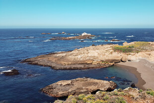 加利福利亚罗伯斯角海岸景观