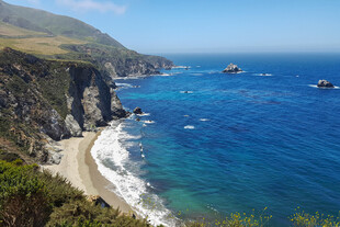 加利福利亚大苏尔海岸线景色