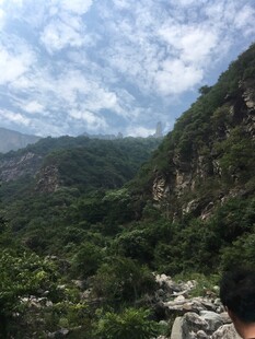 山间绿意盎然的秀丽景致