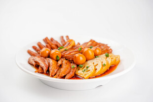 美味油炸鱿鱼圈