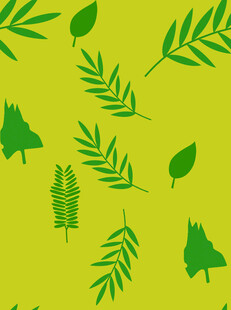 绿色树叶植物图案背景