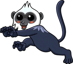 跳跃的可爱小猴