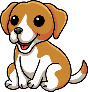 可爱小狗卡通形象