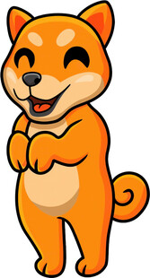 可爱柴犬卡通形象