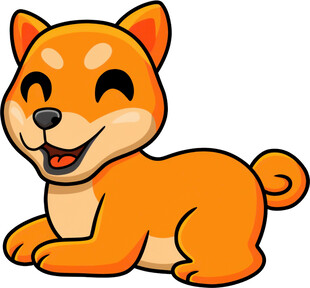 可爱柴犬卡通形象