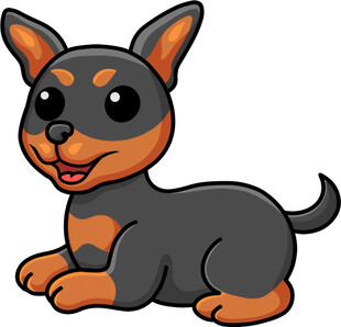 可爱卡通小狗形象