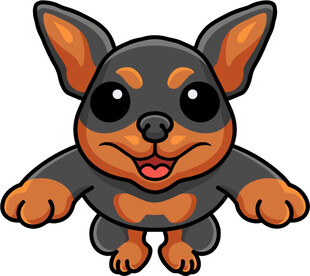 可爱卡通小狗形象