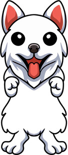 可爱小狗开心吐舌