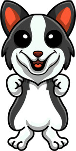 可爱卡通小狗形象