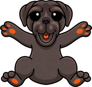 可爱小狗张开爪子卖萌