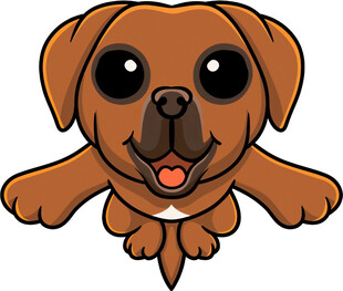 可爱小狗卡通形象