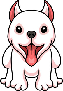 可爱白狗吐舌卖萌