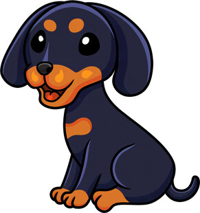 可爱卡通小狗形象