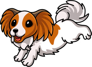 奔跑的可爱小狗