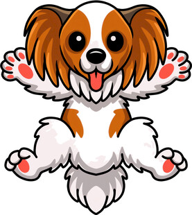 跳跃的可爱小狗