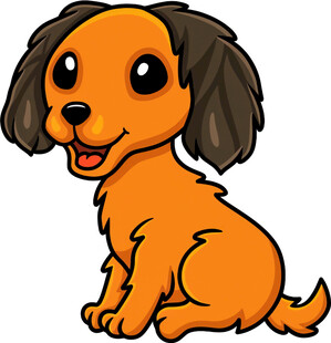 可爱卡通小狗形象