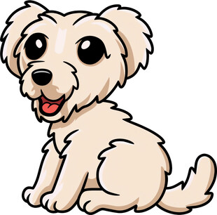 可爱小狗卡通形象