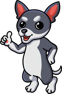 可爱吉娃娃卡通形象