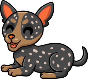 可爱斑点小狗卡通形象