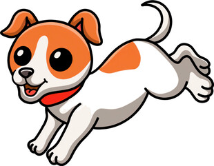 奔跑的可爱小狗