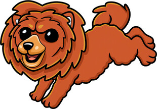 奔跑的可爱棕色小狗