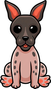 可爱斑点小狗卡通形象