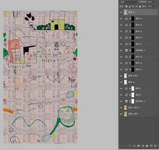 儿童创意绘画作品展示