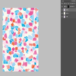 多彩几何碎片抽象图案