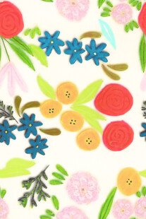 缤纷花卉图案背景