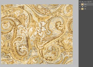 复古华丽花纹织物图案