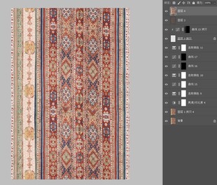 精美传统花纹地毯图案设计