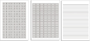 作业本内页田字格拼音数学