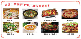 酸菜鱼灯箱海报