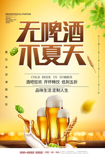 无啤酒不夏天海报