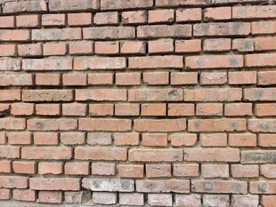 红砖墙面纹理特写